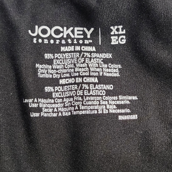 Jockey BLACK Hoodie Activewear V Neck Elastic Waist Hem Stretch Women’s XL-EUC - Picture 7 of 7